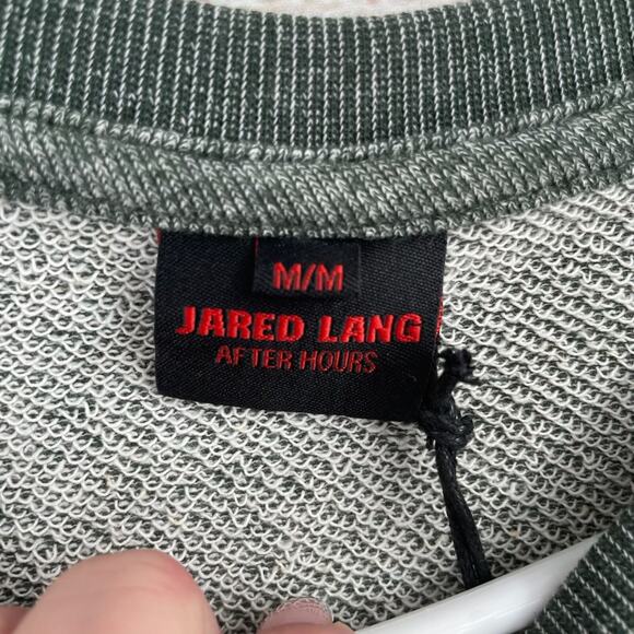 Jared Lang After Hours Camo Elbow Sweater Men's Size Medium Heathered Green NEW - Picture 4 of 9